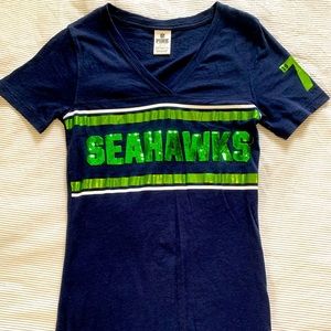 PINK Seahawks Sequin Shirt